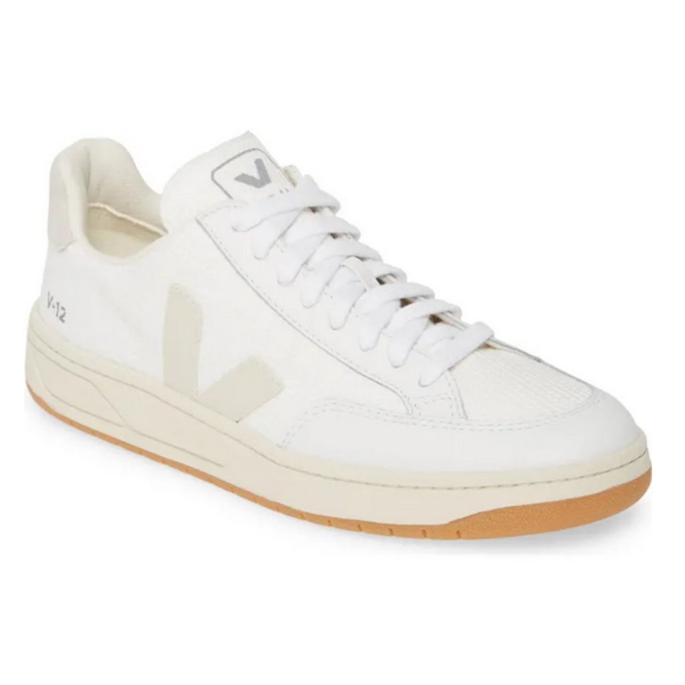 Veja V-12 Sneaker, White Natural, Size 10